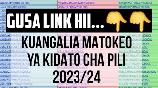 ANGALIA HAPA MATOKEO YOTE YA KIDATO CHA PILI 202324 • NECTA FTNA [upl. by Luhem146]