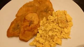 How to fry green plantains the right way Quick and Easy breakfast [upl. by Nylodnewg]