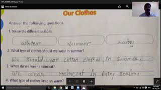 Class2nd Astragen EVS Chapter2 Our clothes solutions [upl. by Florri]