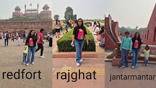 delhi me red fortraj ghat or jantar mantar tour [upl. by Eizdnil]