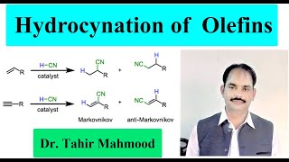 Hydrocyanation of olefins  Hydrocyanation of alkenes  transition metal Catalyzed addition [upl. by Sirromed]