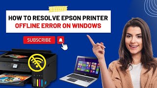 How to Resolve Epson Printer offline Error on Windows printer epson [upl. by Limoli]