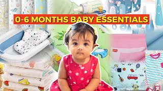 06 Months Baby ESSENTIALS  New Born Baby के लिए 10 ज़रूरी चीज़ें 🛍️ [upl. by Yard]