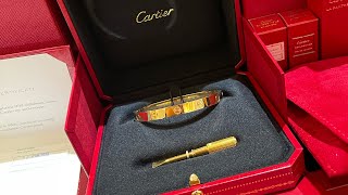 Cartier LOVE unboxing Regular [upl. by Annaihr828]