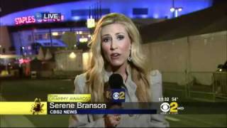 Reporter Suffers Stroke  Grammy Awards 2011 After a NINJA Threw an Impact Smoke Bomb Link Below [upl. by Ansley]