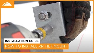 How to Install IronRidge® XR Tilt Mount  Flat Roof Solar [upl. by Rape695]