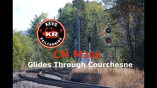 CN M306 Glides Through Courchesne [upl. by Mallissa224]