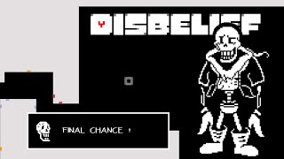 Undertale Disbelief  Papyruss FINAL CHANCE  Phase 4 [upl. by Atilehs]