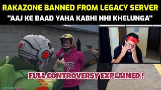 RakaZone Gaming got Banned from Indian Legacy Server  FULL CONTROVERSY EXPLAINED [upl. by Lananna955]