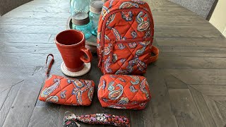 Vera Bradley Outlet Manor Paisley Sling Backpack Small Cosmetic Wristlet [upl. by Nicolas]