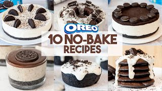 10 Quick and Easy Oreo Recipes NO BAKE 💙  10 Ways to Use an Oreo [upl. by Weathers]