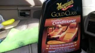 Meguiars goldclass leather conditioner test review [upl. by Tesil]