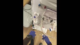 B Braun Dialysis Machine Set Up Incenter Hemodialysis [upl. by Atlante]