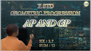 GEOMETRIC PROGRESSION  10 std  MATHEMATICS  EAO MATHS 💯  india [upl. by Dleifrag148]