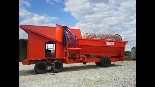 sand and gravel trommel screen aggregate separator  DETACH  model SAS 318E SAS340M [upl. by Iggem783]