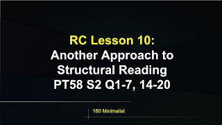 Second Step Toward Structural Reading  LSAT Reading Comprehension Lesson 10 [upl. by Ysteb]