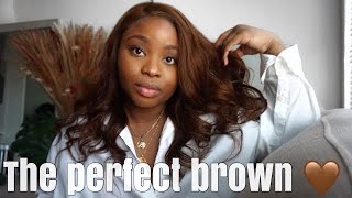 HOW TO ACHIEVE THIS CHESTNUT BROWN PERFECT HAIR COLOR FOR THE FALL  Ali Pearl Hair [upl. by Grath]