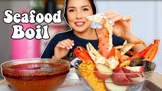 SEAFOOD BOIL BLOVES SEAFOOD SAUCE 먹방 MUKBANG [upl. by Gerstein484]