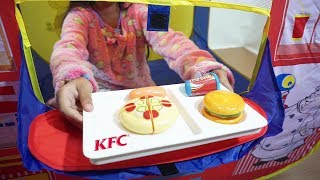 Mainan Tenda Anak Jualan Makanan FASTFOOD 💖 Bermain Kasir Kasiran 💖 Lets Play Jessica Jenica [upl. by Zuckerman523]