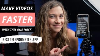 Record videos of yourself FAST Best teleprompter app tutorial [upl. by Layor361]