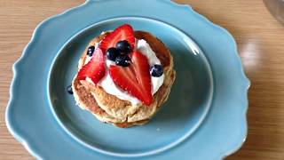 Diabetic Connect Test Kitchen Low Carb Cream Cheese Pancakes [upl. by Kimbell991]