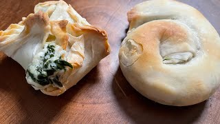 Phyllo Pastry With Spinach and Feta Filling or Dip [upl. by Einahpets880]