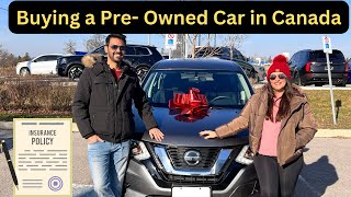 Buying a Pre owned Used Car in Toronto Canada  Car Insurance  Be Caind  Canada Couple Vlogs [upl. by Auberon60]