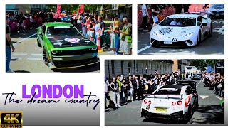 London attracts huge crowd🥰supercars london supercars [upl. by Toffey]