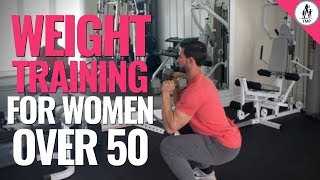 Weight Training  Full Body Workout for Women over 50 [upl. by Ellehsar]