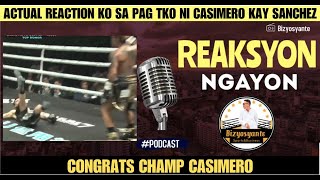 CASIMERO TKO SANCHEZ MY REACTION [upl. by Nrubua708]