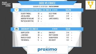 Didsbury CC 2nd XI v Chester Boughton Hall CC 2nd XI  T20 Final [upl. by Greenebaum]