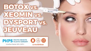 Botox vs Xeomin vs Dysport vs Jeuveau  Pacific Heights Plastic Surgery [upl. by Yecaw575]