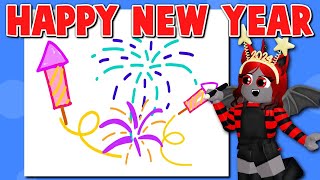 NEW YEARS Speed Draw  Roblox [upl. by Wilkison]