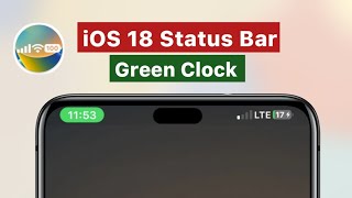 How to Get iOS Status Bar on Android  Green Clock [upl. by Htbazile]