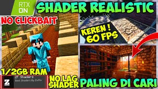 Akhirnya Rilis Shader MCPE REALISTIC 117  Cocok Buat 12GB Ram dan Ada Dynamic Shadows  rtx [upl. by Bodi262]