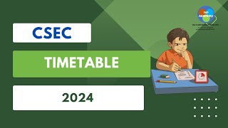 CSEC timetable 2024 [upl. by Nohtanoj]