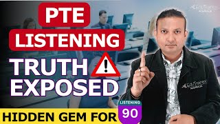 PTE Listening Truth Exposed Urgent HIDDEN GEM for 90  Edutrainex PTE [upl. by Tay563]