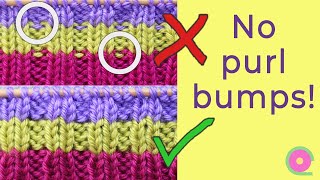 Changing yarn colors in ribbing Useful knitting tip [upl. by Nevak]