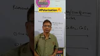 Polarisation 1Covalent characterChemistryshorts [upl. by Palmira]