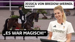 Jessica von BredowWerndl reagiert auf OlympiaGold mit Dalera  Momente für die Ewigkeit Reiten [upl. by Evilo778]