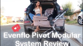 EVENFLO PIVOT MODULAR TRAVEL SYSTEM REVIEW [upl. by Bayly]