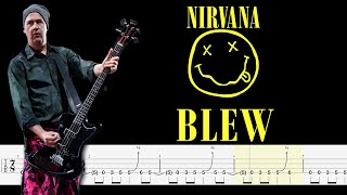 Nirvana  Blew Bass Tabs  Tutorial By ChamisBass [upl. by Katine]