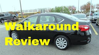 2017 Nissan Sentra SV Sedan  Walkaround Video Review Standard Features Pros and Cons FAQ [upl. by Moersch]