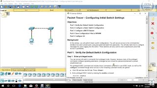 2233 Packet TracerConfiguring Initial Switch Settings [upl. by Hankins374]