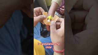 Iv cannulation for child iv injection shrorts trending nursing doctor drxsachin12 [upl. by Diao]