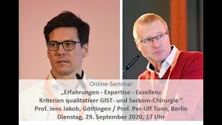 OnlineSeminar 2020 Kriterien qualitativer GIST und SarkomChirurgie [upl. by Aviv]