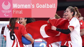 Womens Goalball Gold Medal Match  Tokyo 2020 Paralympic Games [upl. by Nemracledairam]