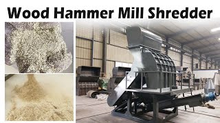 Efficient Wood Hammer Mill Crusher in Action Shredding Logs With Precisionwood woodcrusher [upl. by Prober463]