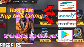 FREE FIRE  Hướng dẫn nạp kim cương bằng thẻ điện thoại  Falcon [upl. by Anes440]