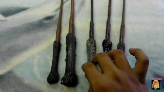 my 5 different wands harry potter spanish 5 varitas de harry diferentes [upl. by Pelpel]